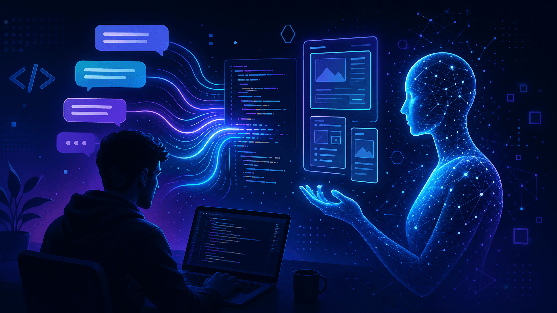 Imagem de capa do artigo: What is Vibecoding? The Complete Guide to Vibe Code in 2026 Imagem de capa do artigo: What is Vibecoding? The Complete Guide to Vibe Code in 2026