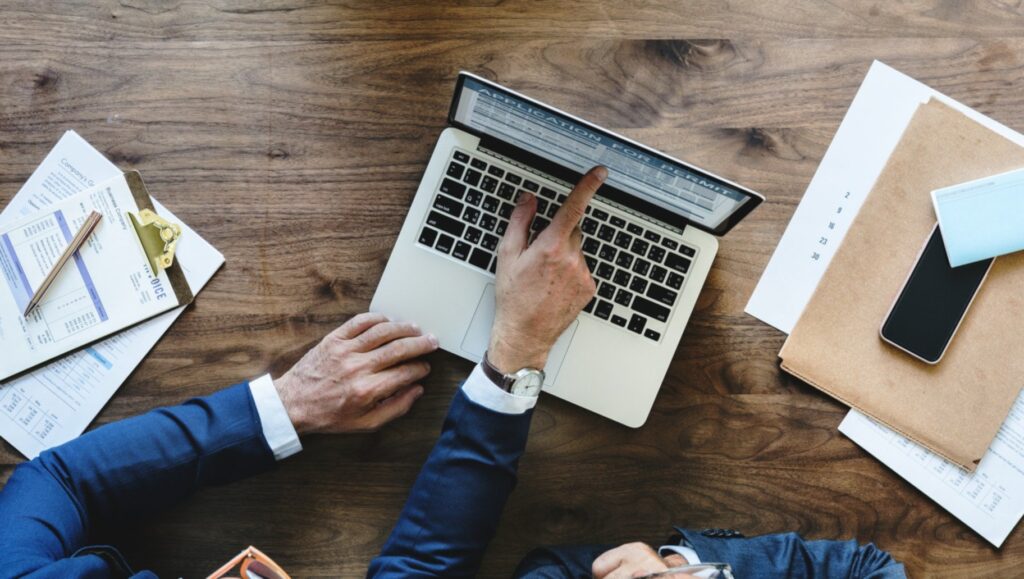 Entrepreneur analyzing strategies