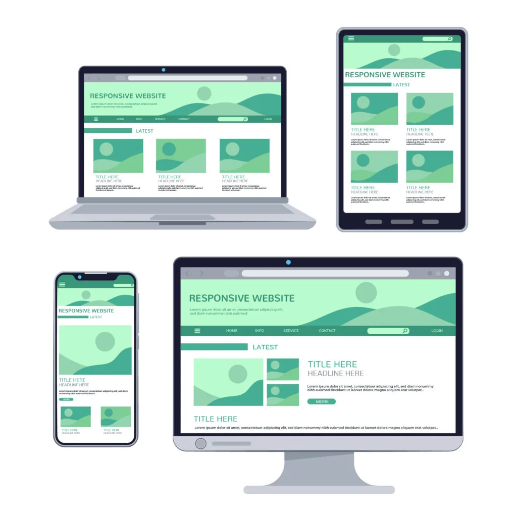 site otimizado para dispositivos móveis