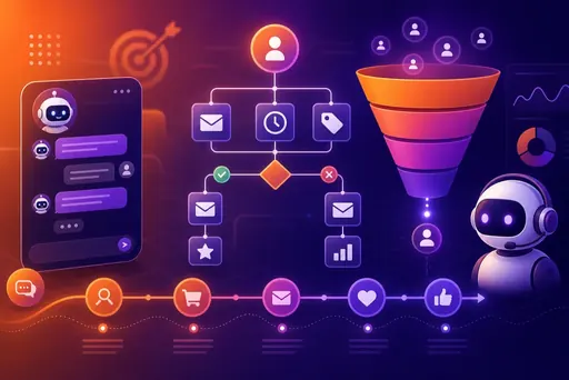 Imagem de capa do artigo: Marketing Automation with AI: The Complete Guide for 2026 Imagem de capa do artigo: Marketing Automation with AI: The Complete Guide for 2026