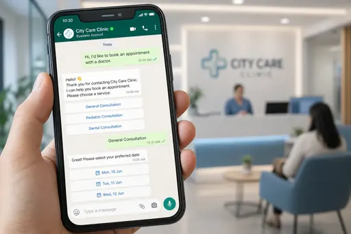 Imagem de capa do artigo: WhatsApp Business for Clinics: Automated Scheduling Imagem de capa do artigo: WhatsApp Business for Clinics: Automated Scheduling