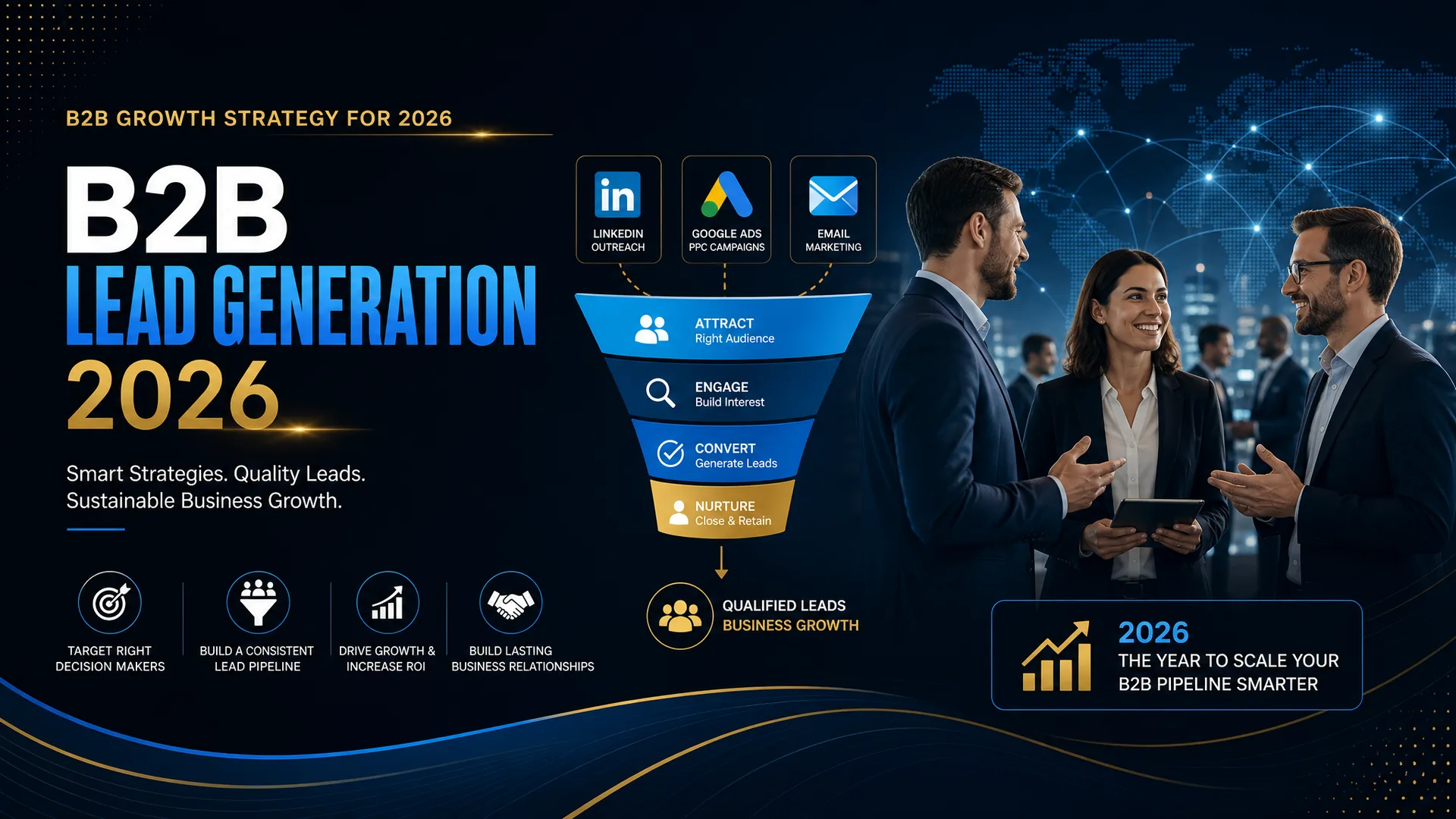 Imagem de capa do artigo: B2B Lead Generation: Strategies That Work in 2026 Imagem de capa do artigo: B2B Lead Generation: Strategies That Work in 2026